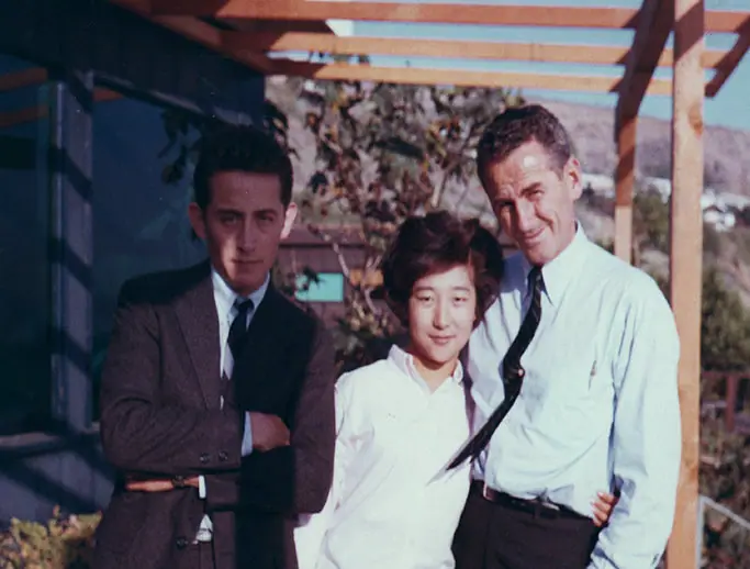 Nate Waxman on his wedding day with Edward Swoboda and Kumja