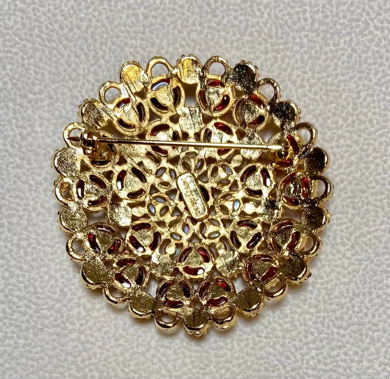 Cluster Brooch — Opal, Garnet (2)