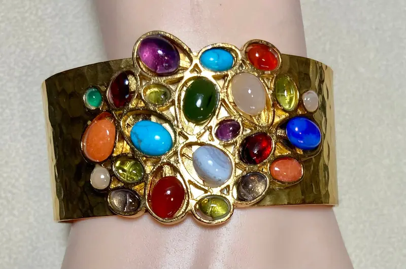 Cuff Bracelet — Multi-Stone