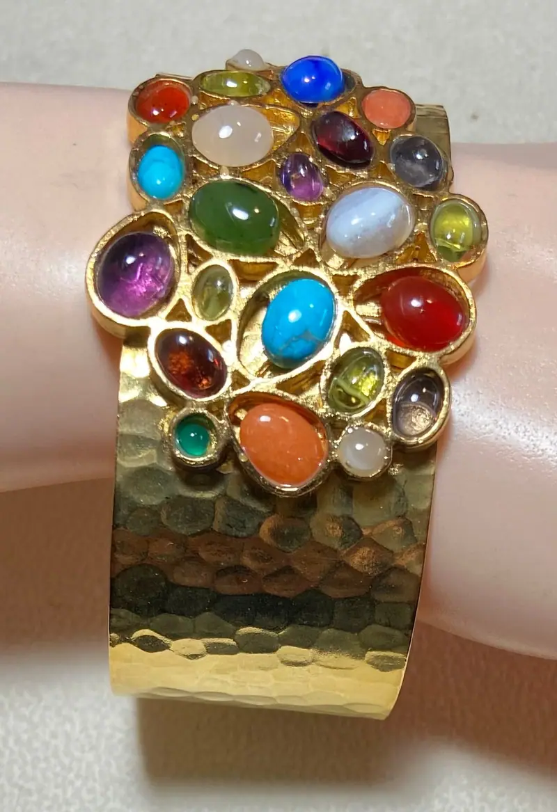 Cuff Bracelet — Multi-Stone (2)