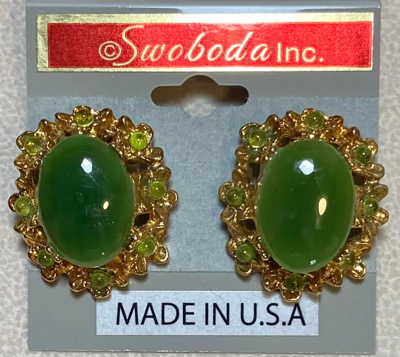 Swoboda Earrings — Jade, Peridot (2)