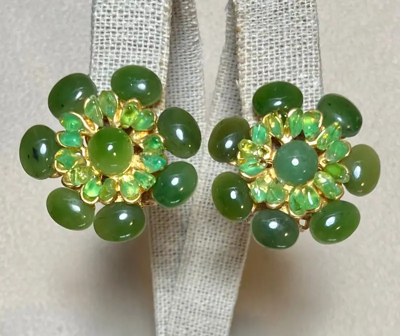 Swoboda Earrings — Jade, Peridot