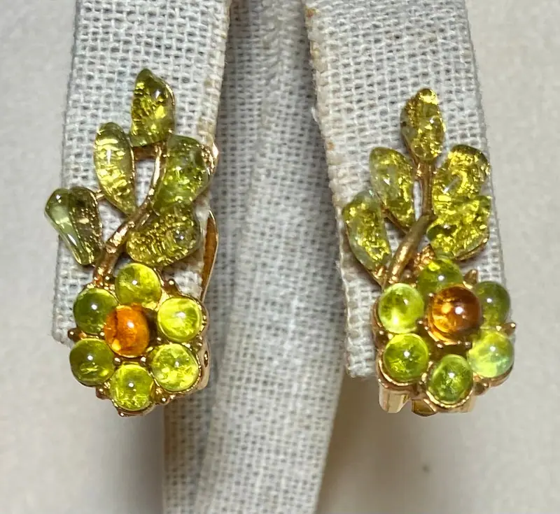 Swoboda Earrings — Peridot, Citrine