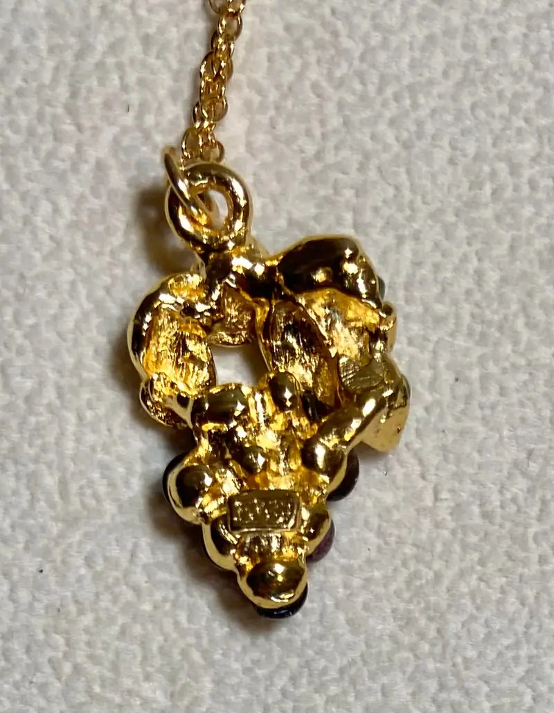 Grape Pendant — Garnet, Peridot (2)