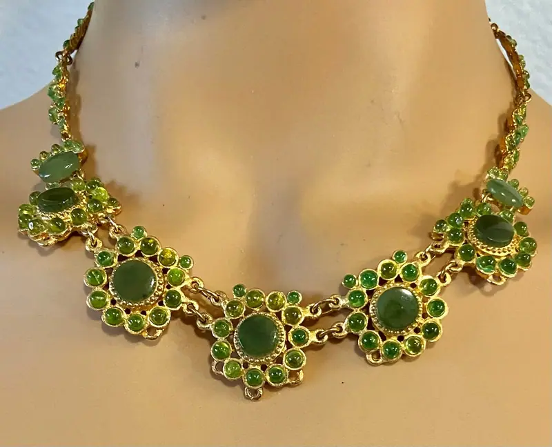 Swoboda Necklace — Jade, Peridot