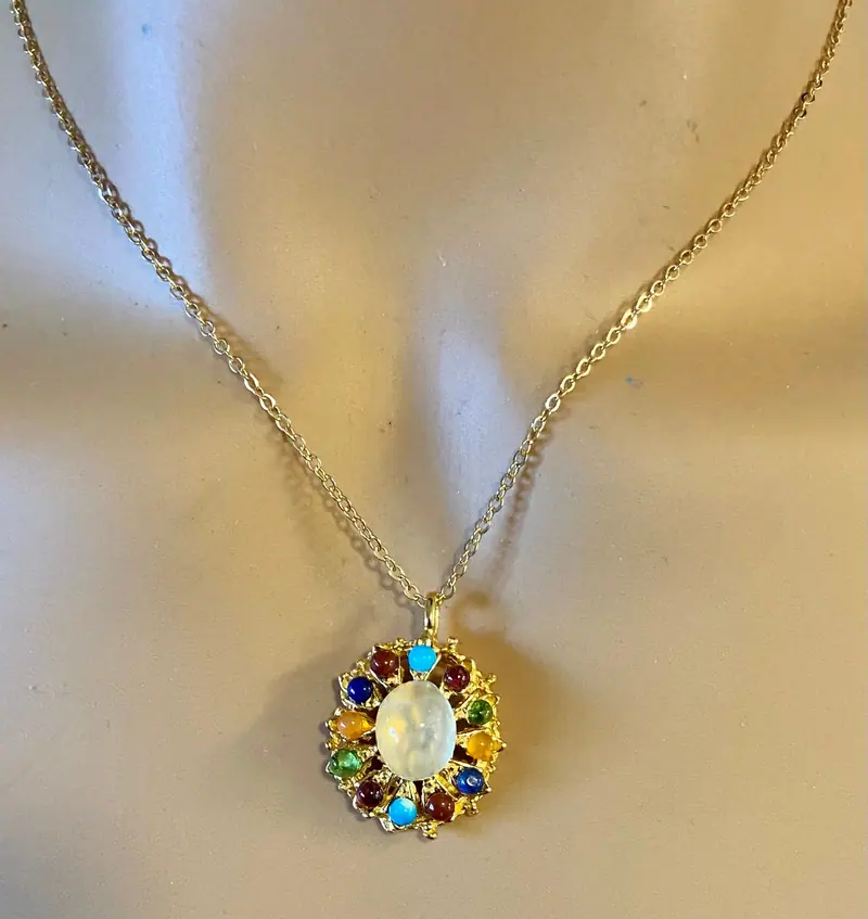 Swoboda Pendant — Moonstone, Multi-Stone