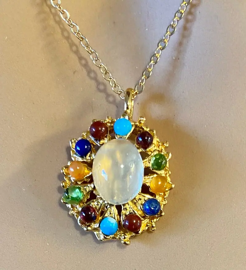 Swoboda Pendant — Moonstone, Multi-Stone (2)