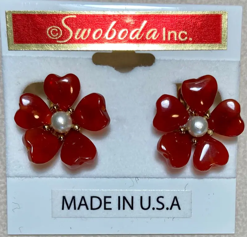 Swoboda Ring — Carnelian and Pearl