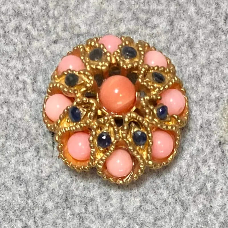 Swoboda Ring — Coral, Sapphire