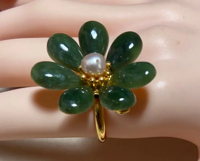 Swoboda Ring — Jade, Pearl (2)
