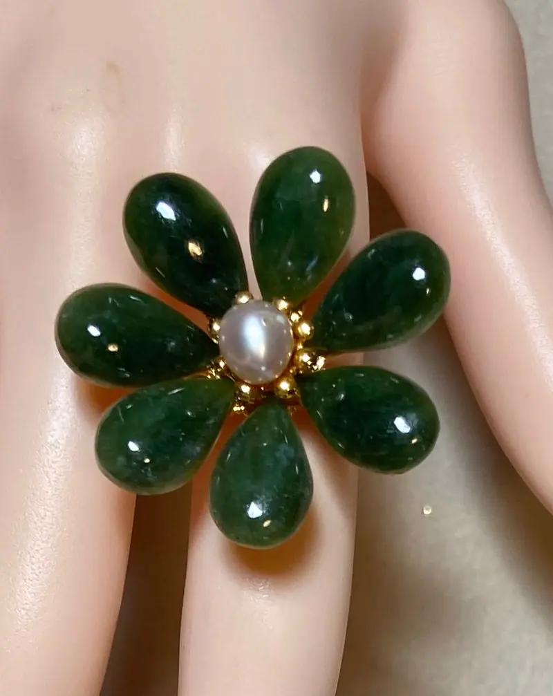Swoboda Ring — Jade, Pearl (3)