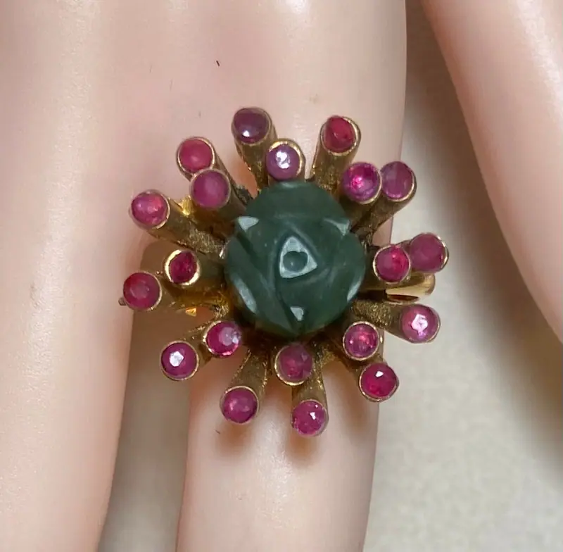 Swoboda Ring — Ruby and Jade (2)