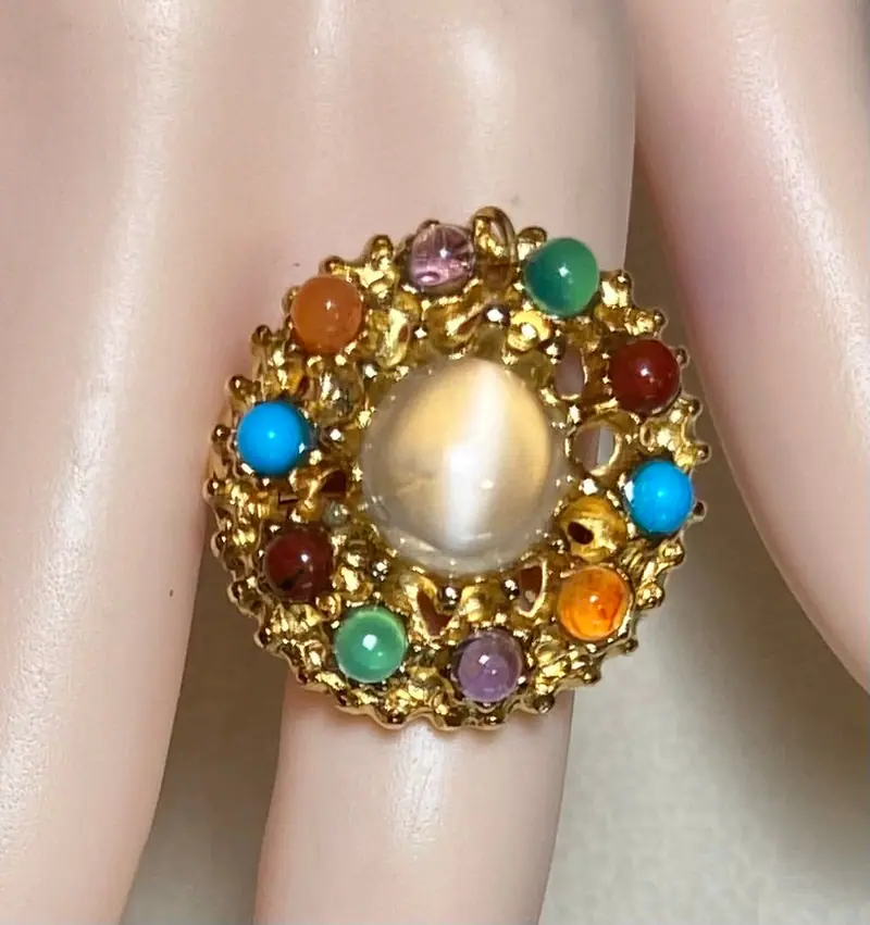 Swoboda Ring — Moonstone, Multi-Stone (2)