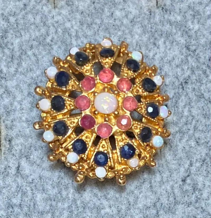 Swoboda Ring — Sapphire, Opal, Ruby