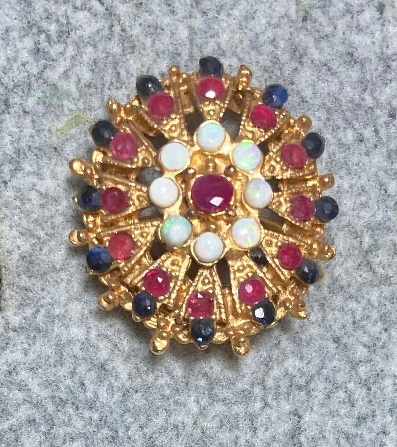 Swoboda Ring — Sapphire, Ruby, Opal