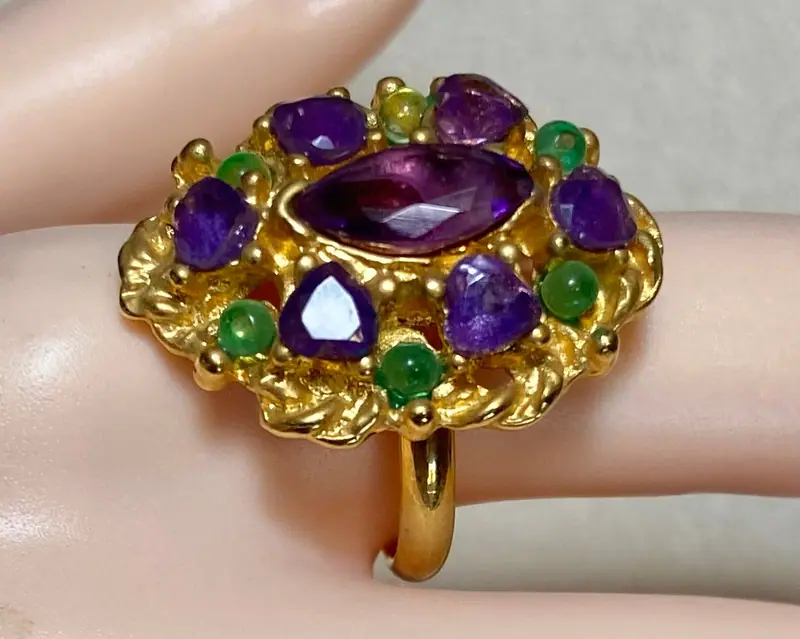 Swoboda Ring — Amethyst, Peridot (2)