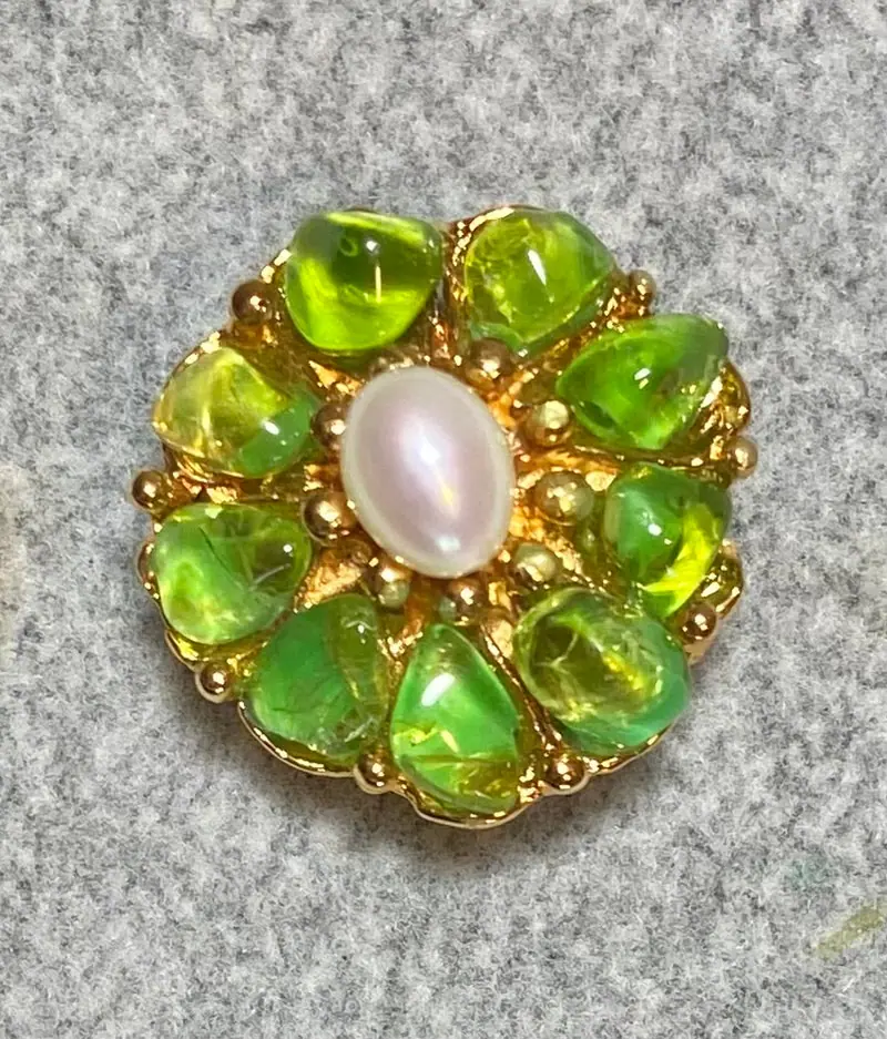 Swoboda Ring — Peridot, Freshwater Pearl
