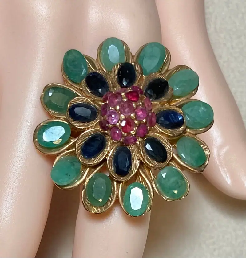 Swoboda Ring — Emerald, Sapphire, Ruby (2)